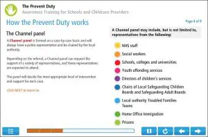 Prevent Duty Online Training Screenshot Example 1 Prevent Duty Online Training Screenshot Example 1