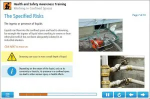 Working in Confined Spaces Online Training Screenshot 3