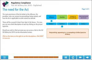 Anti Bribery Training Course Screenshot Example 3