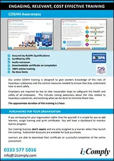 COSHH Awareness Online Training Course