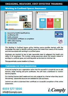 Working in Confined Spaces Online Training Course