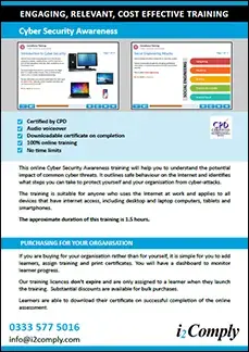 Cyber Security Course Flyer