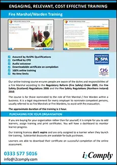 Fire Marshal Course Flyer