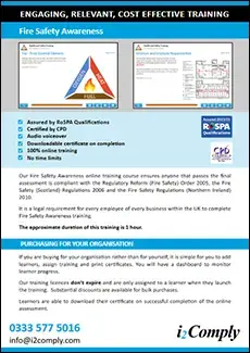 Fire Safety Awareness Training Course Online
