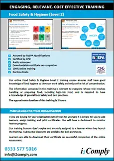 Food Hygiene and Safety (Level 2) Online Training Course