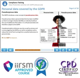 Advanced Data Protection and the GDPR Course IIRSM Approved