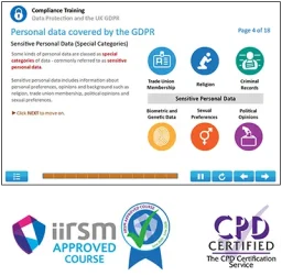 Data Protection and the GDPR Course IIRSM Approved