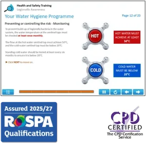 Online Legionella Awareness Training