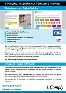 Noise Awareness Course Flyer