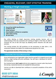 Working at Height Awareness Online Training Course