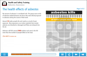 Online Asbestos Awareness Course Screenshot 2 Online Asbestos Awareness Course Screenshot 2