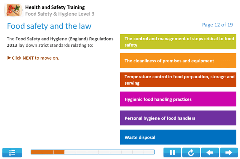 Food Hygiene Level 3 Screenshot 1