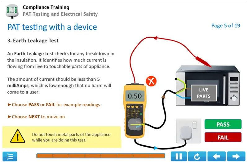 PAT Testing Course Screenshot 3