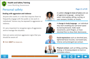 Lone Working Online Training Screenshot 2