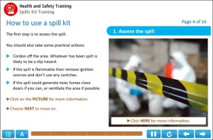 Spill Kit Online Course Example 4
