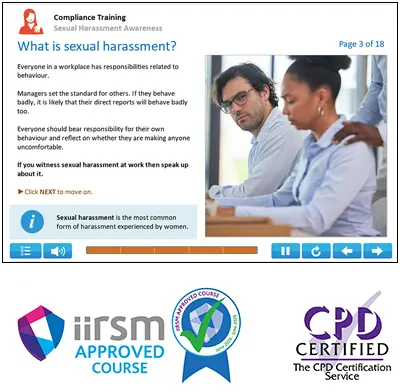Sexual Harassment Awareness Course IIRSM Approved