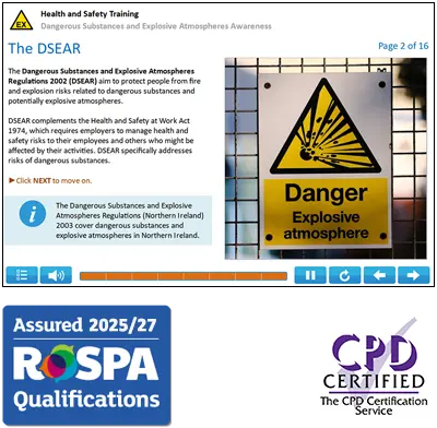 DSEAR Online Training