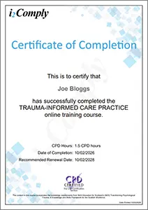 Trauma-Informed Care Certificate Trauma-Informed Care Certificate