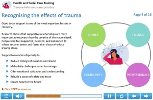 Trauna-informed care training example 4