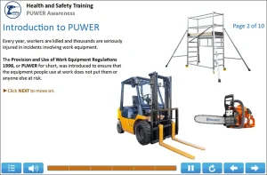 PUWER Training Course Example 1