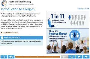 Allergy Awareness for Schools - Example 1 Allergy Awareness for Schools - Example 1