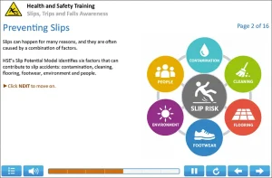 Slips Trips Falls Online Training Example